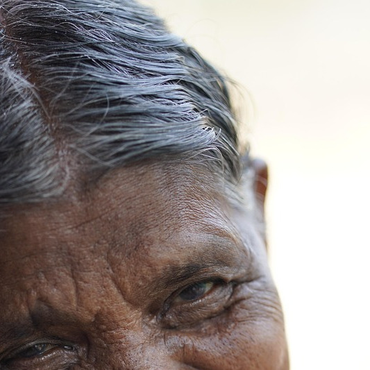 smiling senior woman portrait